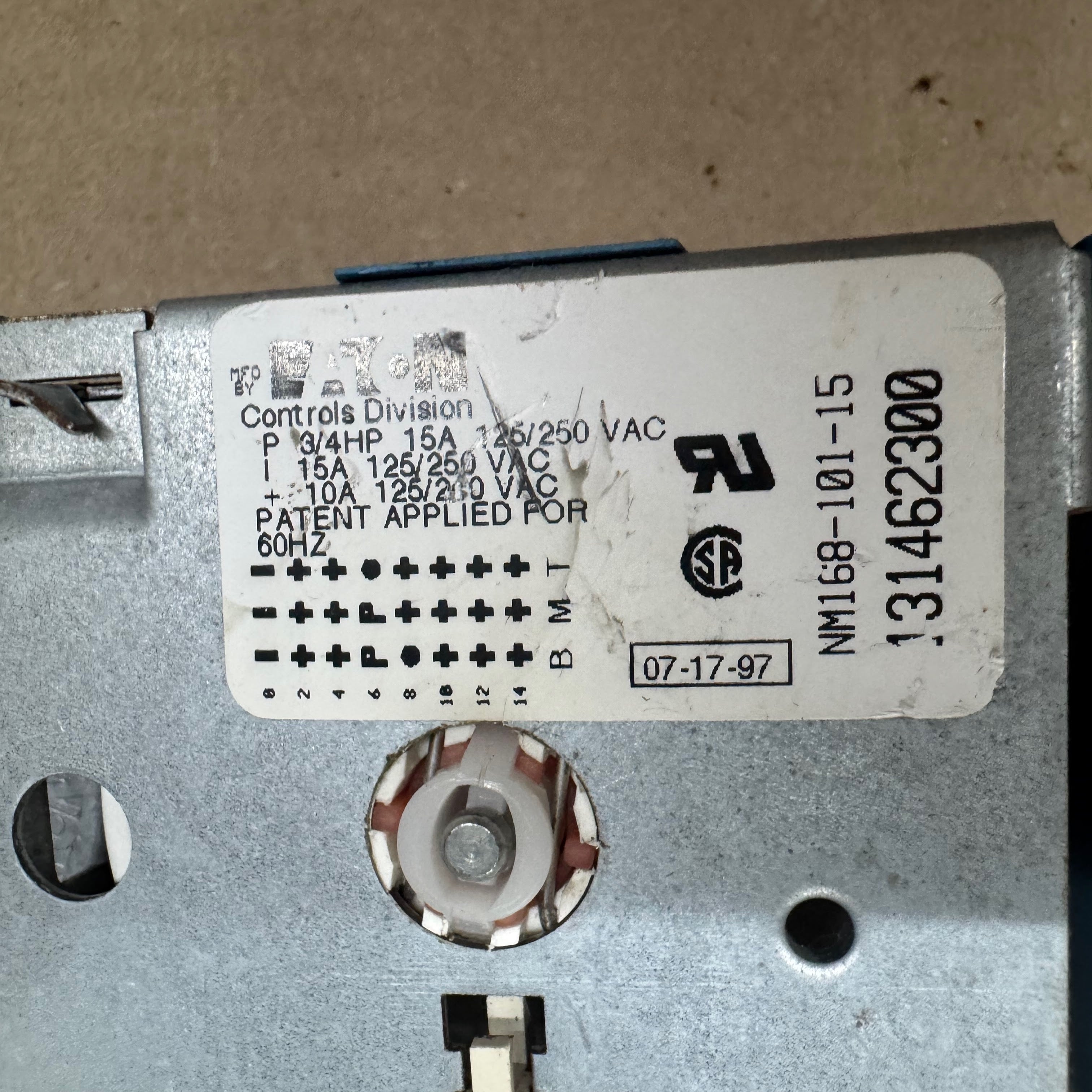 Frigidaire Washer Timer 131462300 Frigidaire Washer Timer 131462300